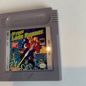 Vintage Hyper Lode Runner Gameboy game